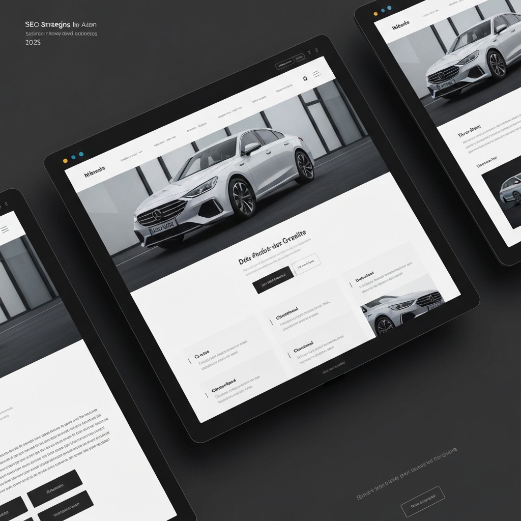 SEO optimization strategies dashboard for automotive business websites