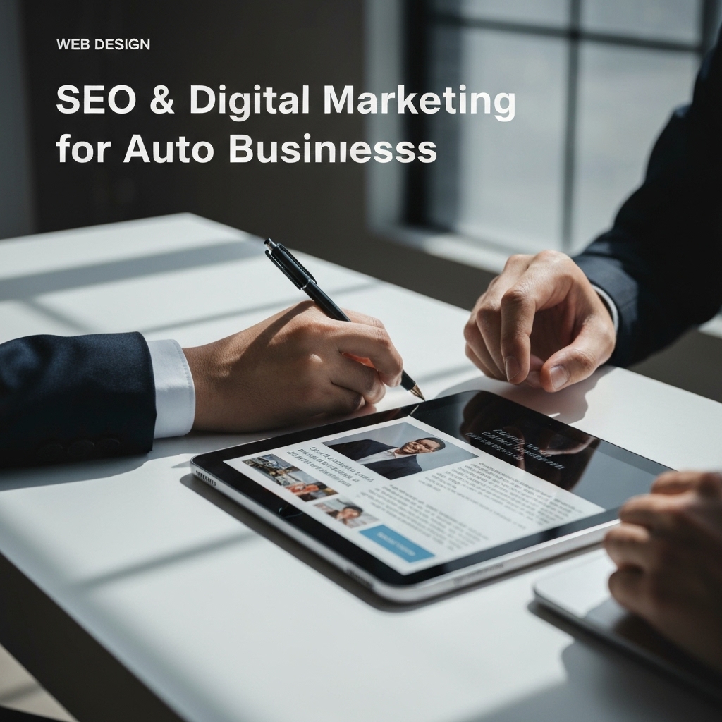 SEO analytics dashboard for automotive business
