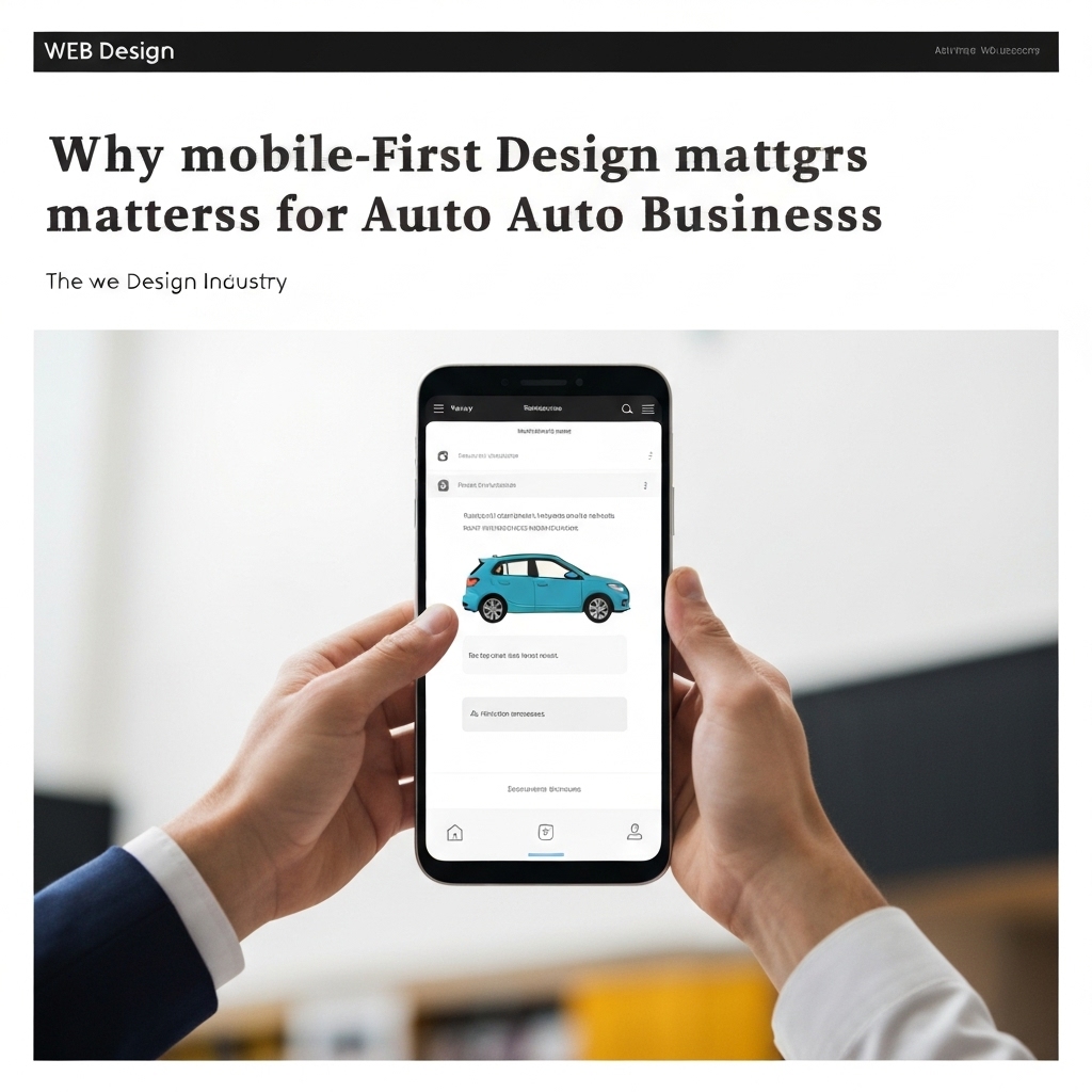 Mobile responsive design showcase for auto service center websites